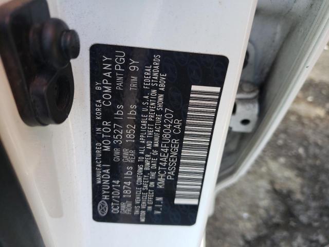 Photo 10 from auction – 2015 HYUNDAI ACCENT GLS with VIN KMHCT4AE4FU804207