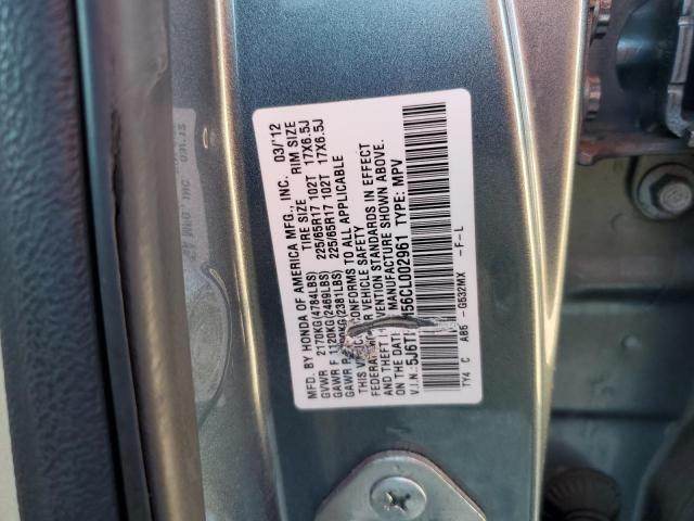 Photo 10 from auction – 2012 HONDA CROSSTOUR with VIN 5J6TF3H56CL002961