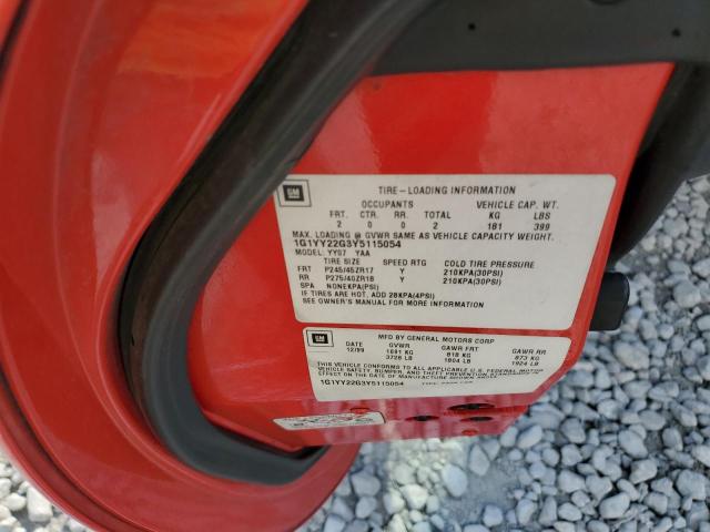 Photo 10 from auction – 2000 CHEVROLET CORVETTE with VIN 1G1YY22G3Y5115054
