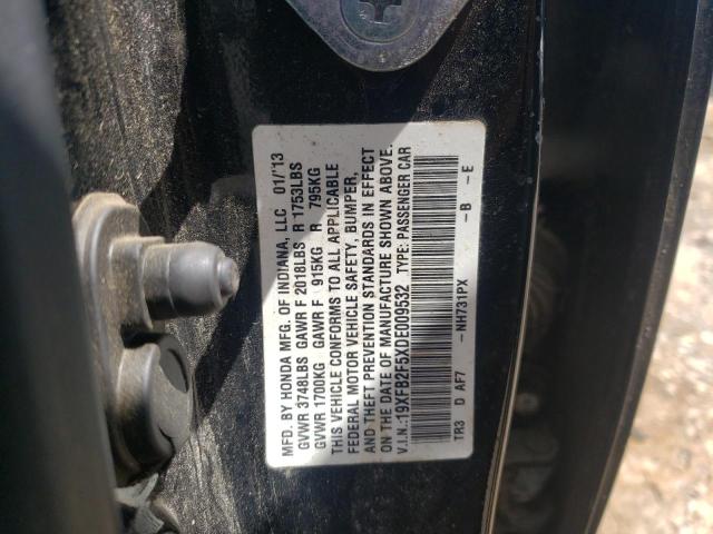 Photo 10 from auction – 2013 HONDA CIVIC LX with VIN 19XFB2F5XDE009532