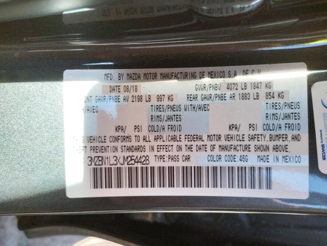 Photo 10 from auction – 2018 MAZDA 3 TOURING with VIN 3MZBN1L3XJM254428