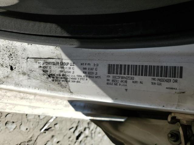 Photo 10 from auction – 2010 DODGE AVENGER R/ with VIN 1B3CC5FB8AN225363