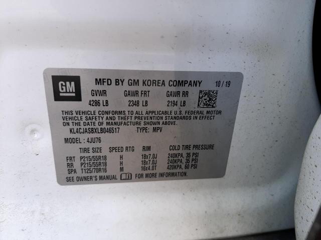Photo 10 from auction – 2020 BUICK ENCORE PRE with VIN KL4CJASBXLB046517