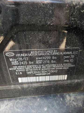 Photo 10 from auction – 2013 HYUNDAI SONATA GLS with VIN 5NPEB4AC9DH755642