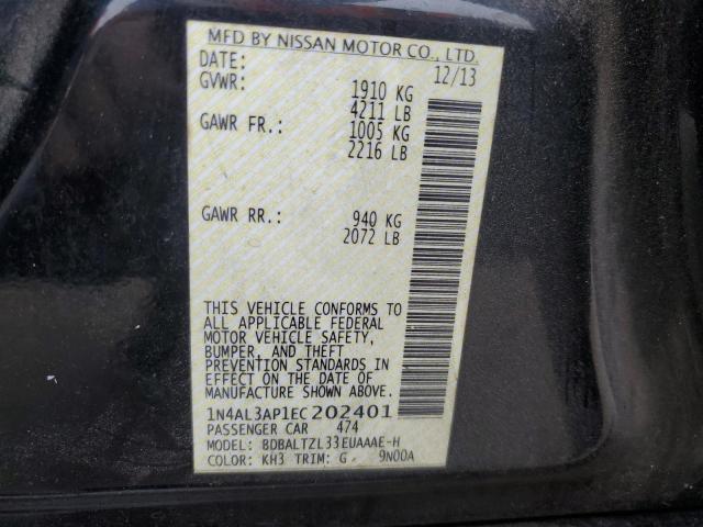 Photo 10 from auction – 2014 NISSAN ALTIMA 2.5 with VIN 1N4AL3AP1EC202401