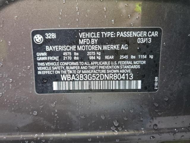 Photo 10 from auction – 2013 BMW 328 XI with VIN WBA3B3G52DNR80413