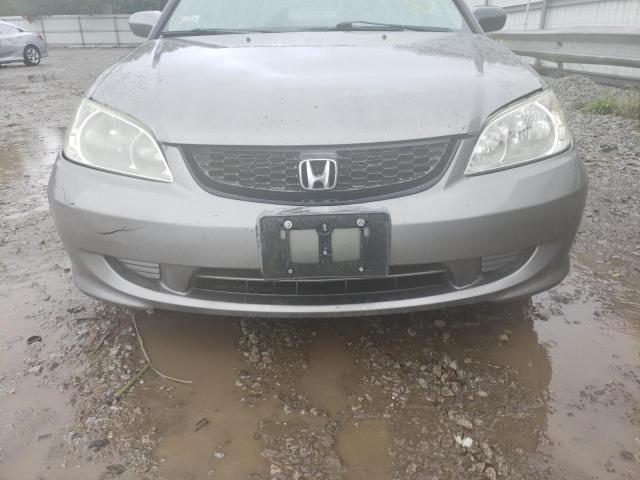Photo 9 from auction – 2005 HONDA CIVIC with VIN 2HGES26755H536026