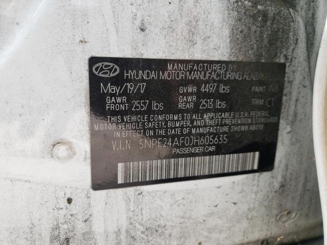 Photo 10 from auction – 2018 HYUNDAI SONATA with VIN 5NPE24AF0JH605635