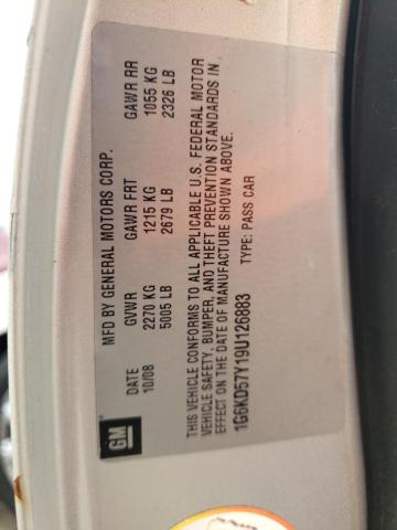 Photo 10 from auction – 2009 CADILLAC DTS with VIN 1G6KD57Y19U126883