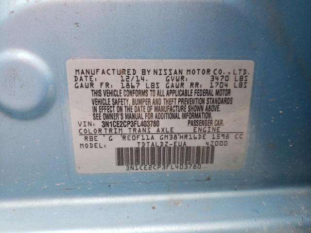 Photo 10 from auction – 2015 NISSAN VERSA NOTE with VIN 3N1CE2CP3FL403780