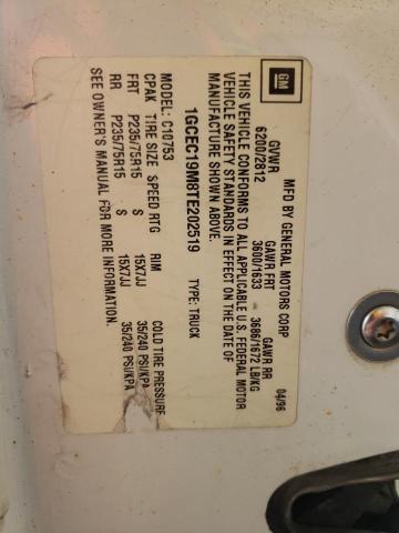 Photo 10 from auction – 1996 CHEVROLET GMT-400 C1 with VIN 1GCEC19M8TE202519