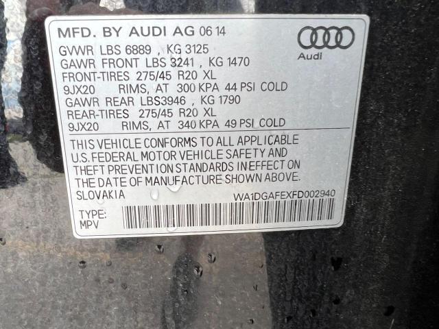 Photo 10 from auction – 2013 AUDI Q7 PRESTIG with VIN WA1DGAFEXD002940