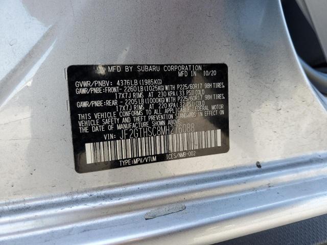 Photo 10 from auction – 2021 SUBARU CROSSTREK with VIN JF2GTHSC8MH276088