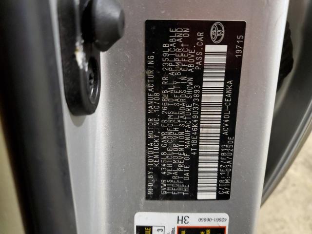 Photo 10 from auction – 2009 TOYOTA CAMRY BASE with VIN 4T1BE46K49U373893