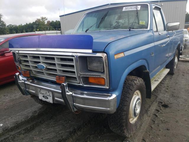 Photo 2 from auction – 1985 FORD F250 with VIN 1FTHF2611FNA58949