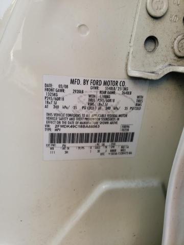 Photo 10 from auction – 2008 FORD EDGE LIMIT with VIN 2FMDK49C18BA88563