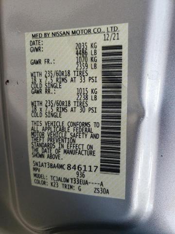 Photo 10 from auction – 2021 NISSAN ROGUE with VIN 5N1AT3BA4MC846117