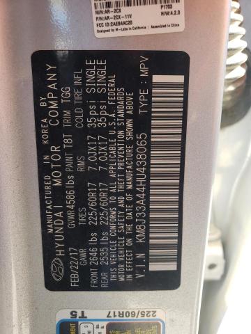 Photo 10 from auction – 2017 HYUNDAI TUCSON LIM with VIN KM8J33A44HU438065