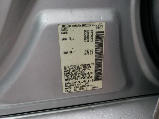 Photo 10 from auction – 2013 NISSAN ALTIMA 2.5 with VIN 1N4AL3AP1DC146149