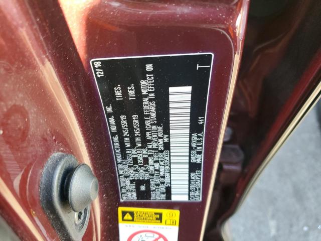 Photo 10 from auction – 2019 TOYOTA HIGHLANDER with VIN 5TDDGRFH9KS058333