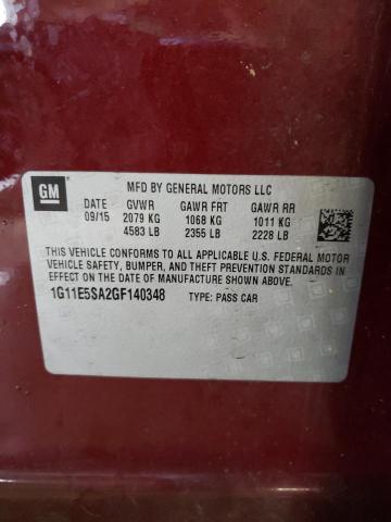 Photo 10 from auction – 2016 CHEVROLET MALIBU LIM with VIN 1G11E5SA2GF140348