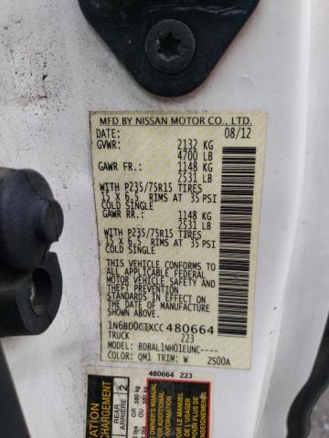 Photo 10 from auction – 2012 NISSAN FRONTIER S with VIN 1N6BD0CTXCC480664