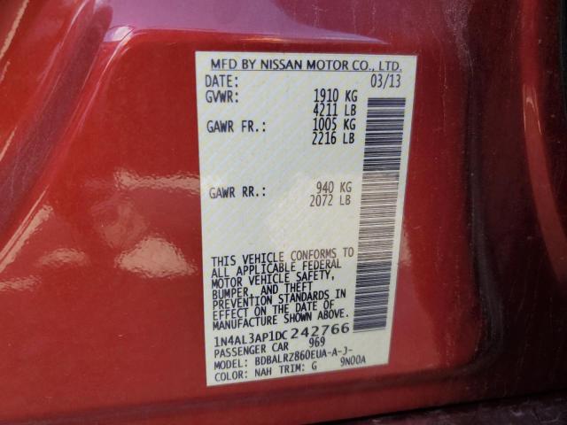 Photo 10 from auction – 2013 NISSAN ALTIMA 2.5 with VIN 1N4AL3AP1DC242766