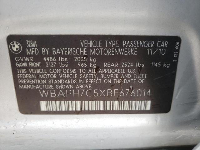 Photo 10 from auction – 2011 BMW 328 I with VIN WBAPH7C5XBE676014
