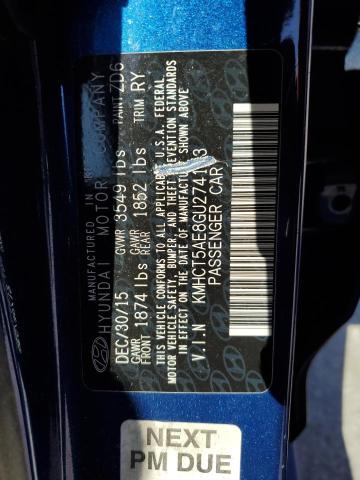 Photo 10 from auction – 2016 HYUNDAI ACCENT SE with VIN KMHCT5AE8GU274153