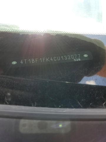 Photo 10 from auction – 2012 TOYOTA CAMRY BASE with VIN 4T1BF1FK4CU132077