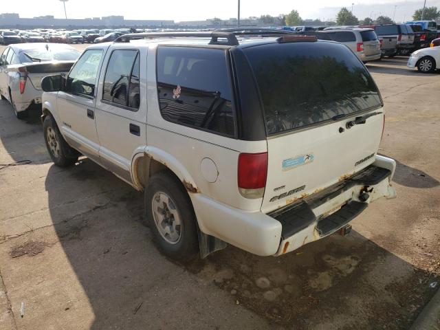 Photo 3 from auction – 2002 CHEVROLET BLAZER LT with VIN 1GNDT13W12K146257