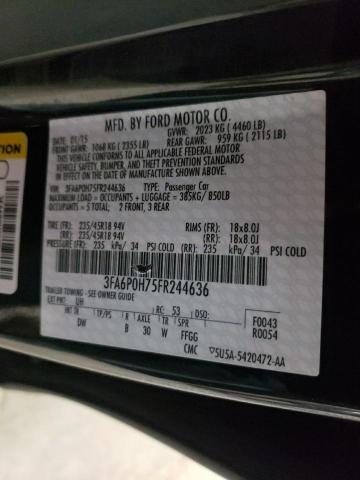 Photo 10 from auction – 2015 FORD FUSION SE with VIN 3FA6P0H75FR244636
