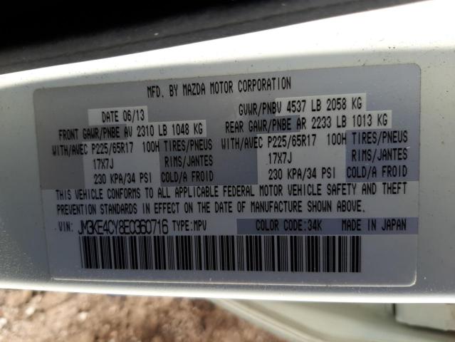 Photo 10 from auction – 2014 MAZDA CX-5 TOURI with VIN JM3KE4CY8E0360716