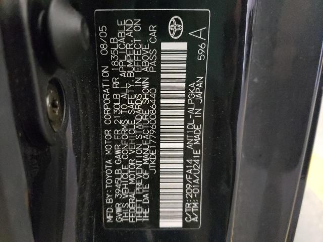 Photo 10 from auction – 2006 TOYOTA SCION TC with VIN JTKDE177960086440
