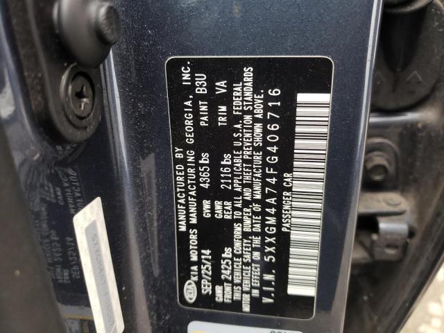 Photo 10 from auction – 2015 KIA OPTIMA LX with VIN 5XXGM4A74FG406716