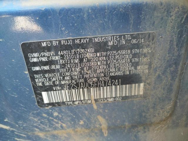 Photo 10 from auction – 2015 SUBARU FORESTER 2 with VIN JF2SJAUC6FH474241