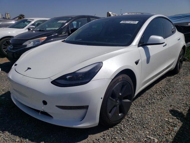 Photo 2 from auction – 2021 TESLA MODEL 3 with VIN 5YJ3E1EBXMF002277