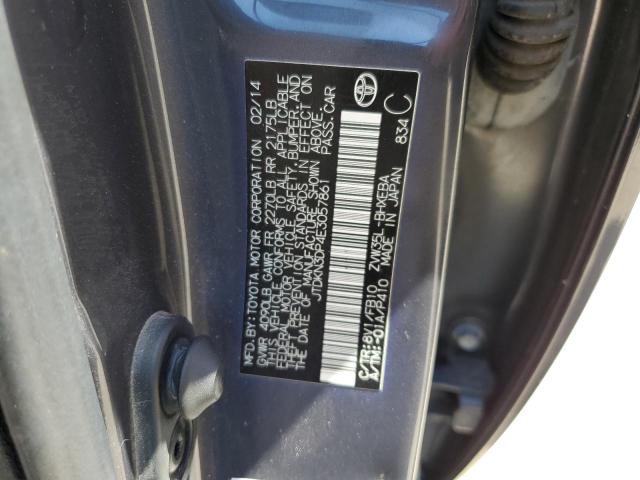 Photo 10 from auction – 2014 TOYOTA PRIUS PLUG with VIN JTDKN3DP4E3057861