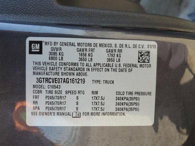 Photo 10 from auction – 2010 GMC SIERRA C15 with VIN 3GTRCVE07AG161219