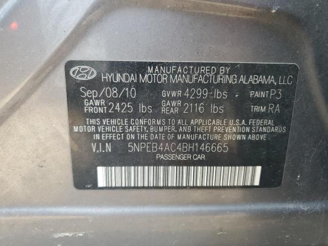 Photo 10 from auction – 2011 HYUNDAI SONATA GLS with VIN 5NPEB4AC4BH146665