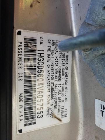 Photo 10 from auction – 1997 HONDA ACCORD with VIN 1HGCD5604VA057553