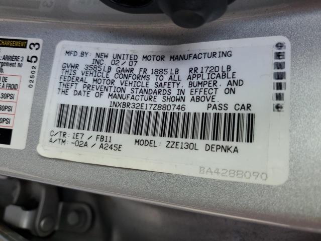 Photo 10 from auction – 2007 TOYOTA COROLLA CE with VIN 1NXBR32E17Z880746