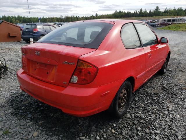 Photo 4 from auction – 2003 HYUNDAI ACCENT BAS with VIN KMHCG35G83U238106