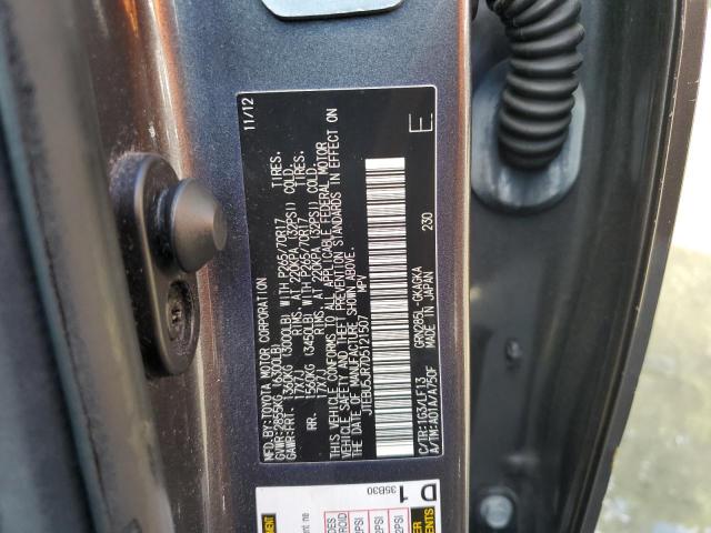 Photo 10 from auction – 2013 TOYOTA 4RUNNER SR with VIN JTEBU5JR7D5121507