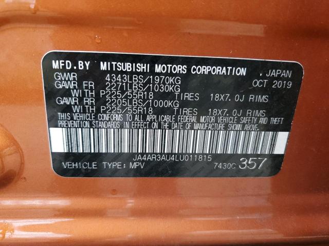 Photo 10 from auction – 2020 MITSUBISHI OUTLANDER with VIN JA4AR3AU4LU011815