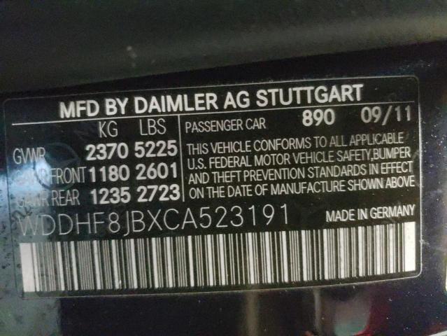 Photo 10 from auction – 2012 MERCEDES-BENZ E 350 4MAT with VIN WDDHF8JBXCA523191