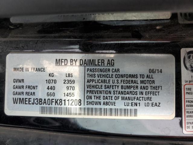 Photo 10 from auction – 2015 SMART FORTWO PUR with VIN WMEEJ3BA0FK811208