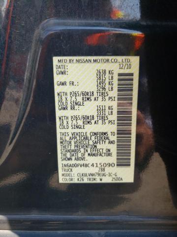 Photo 10 from auction – 2011 NISSAN FRONTIER S with VIN 1N6AD0FV4BC415090