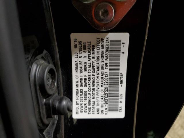 Photo 10 from auction – 2017 HONDA CIVIC LX with VIN 19XFC2F5XHE200127