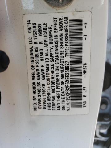 Zdjęcie 10 z aukcji – 2014 HONDA CIVIC LX z VIN 19XFB2F5XEE268927